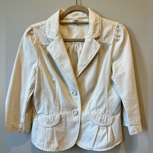 Loft off-white jacket